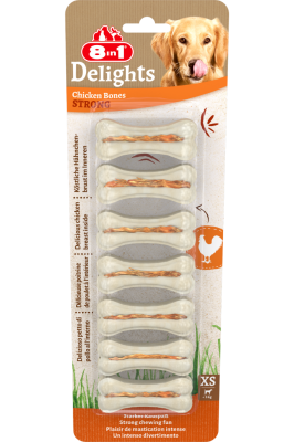 8in1 Delight Köpek Ağız Bakım Kemiği S 7 Li 140 Gr - 1