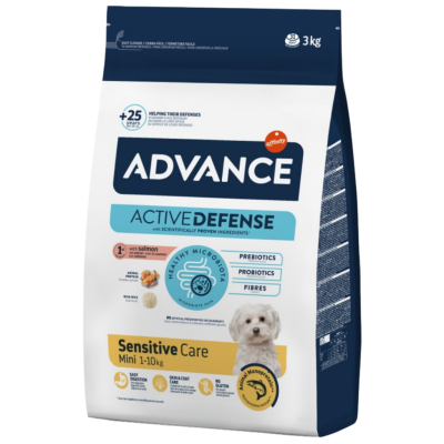 Advance Mini Sensitive Somonlu Küçük Irk Yetişkin Köpek Maması 3 Kg - 1