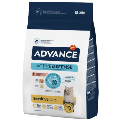 Advance Sensitive Somonlu Yetişkin Kedi Maması 10 Kg - 1