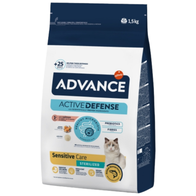 Advance Sensitive Sterilised Somonlu Kısırlaştırılmış Kedi Maması 1.5 Kg - 1