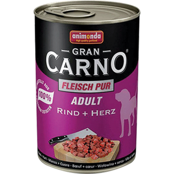 Animonda Gran Carno Sığır Etli ve Yürekli Köpek Konservesi 400 Gr - 1