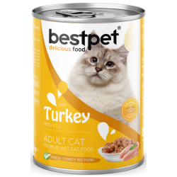 Bestpet Hindi Etli Yetişkin Kedi Konservesi Gravy 400 Gr - Bestpet