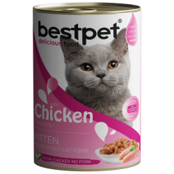 Bestpet Kitten Tavuklu Yavru Kedi Konservesi Gravy 400 Gr - Bestpet