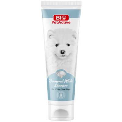 Bio PetActive Diamond White Shampoo Beyaz Tüylü Köpekler İçin Şampuan 250 ML - 1