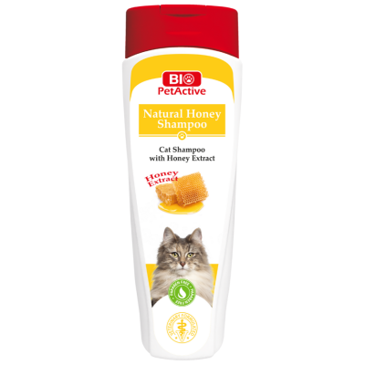 Bio PetActive Natural Honey Bal ve Buğday Özlü Kedi̇ler İçin Şampuan 400 ML - 1