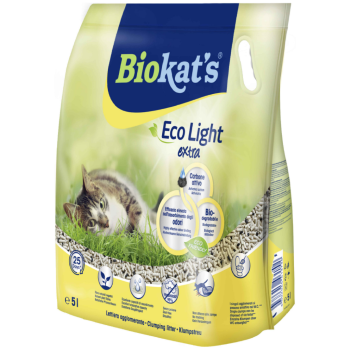 Biokat's Eco Light Extra Aktif Karbonlu Pelet Kedi Kumu 5 Litre - 1