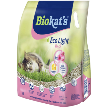 Biokat's Eco Light Fresh Cherry Blossom Pelet Kedi Kumu 5 Litre - 1