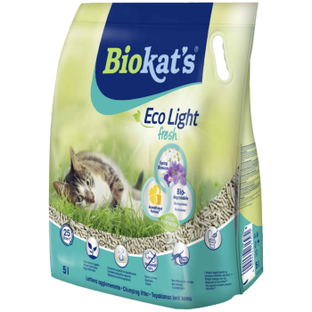 Biokat's Eco Light Fresh Spring Blossom Pelet Kedi Kumu 5 Litre - 1
