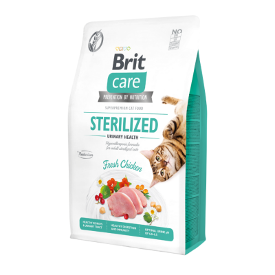 Brit Care Hypo Allergenic Üriner Sistem Sağlığı Tavuklu Tahılsız Kısırlaştırılmış Kedi Maması 2 Kg - 1