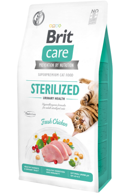 Brit Care Hypo Allergenic Üriner Sistem Sağlığı Tavuklu Tahılsız Kısırlaştırılmış Kedi Maması 7 Kg - 1