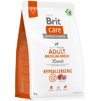 Brit Care Hypoallergenic Kuzu Etli Orta Irk Yetişkin Köpek Maması 3 Kg - 1
