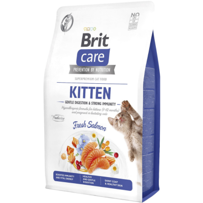 Brit Care Kitten Gentle Digestion & Strong Immunity Somonlu Tahılsız Yavru Kedi Maması 2 Kg - 1