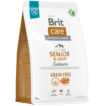 Brit Care Senior & Light Tahılsız Somonlu Yaşlı Köpek Maması 3 Kg - 1