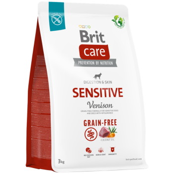 Brit Care Sensitive Tahılsız Geyik Etli Yetişkin Köpek Maması 3 Kg - 1