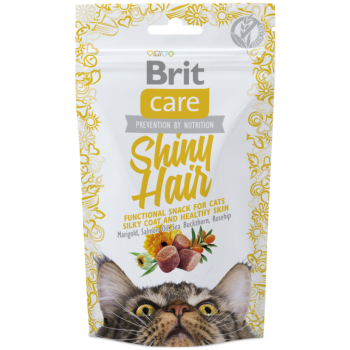 Brit Care Snack Shiny Hair Parlak Tüyler ve Sağlıklı Cilt İçin Tahılsız Kedi Ödülü 50 Gr - 1