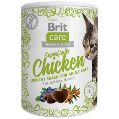 Brit Care Snack Superfruits Tahılsız Tavuklu Kedi Ödülü 100 Gr - 1