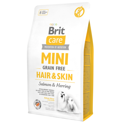 Brit Care Tahılsız Mini Adult Hair Skin Somonlu Ve Ringa Balıklı Yetişkin Köpek Maması 2 Kg - 1