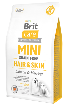 Brit Care Tahılsız Mini Adult Hair Skin Somonlu Ve Ringa Balıklı Yetişkin Köpek Maması 7 Kg - 1