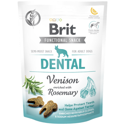 Brit Functional Snack Dental Geyik Etli ve Biberiyeli Köpek Ödülü 150 Gr - 1