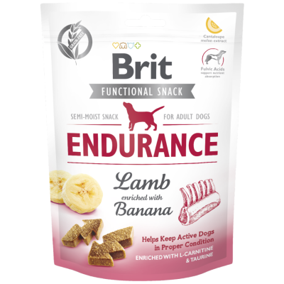 Brit Functional Snack Endurance Kuzu Etli ve Muzlu Köpek Ödülü 150 Gr - 1