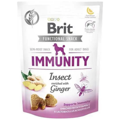 Brit Functional Snack İmmunity Böcek Proteinli ve Zencefilli Köpek Ödülü 150 Gr - 1