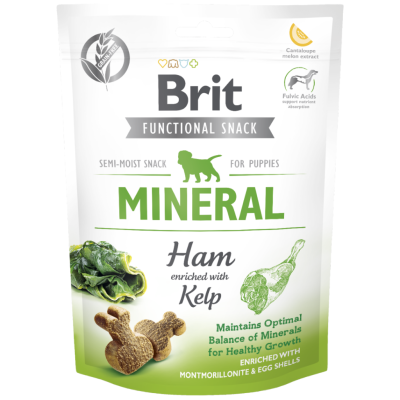 Brit Functional Snack Mineral Jambon ve Deniz Yosunlu Yavru Köpek Ödülü 150 Gr - 1