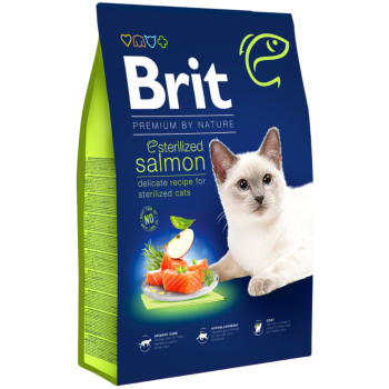Brit Premium By Nature Sterilised Somonlu Kısırlaştırılmış Kedi Maması 8 Kg - 1