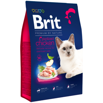 Brit Premium By Nature Sterilised Tavuklu Kısırlaştırılmış Kedi Maması 8 Kg - 1