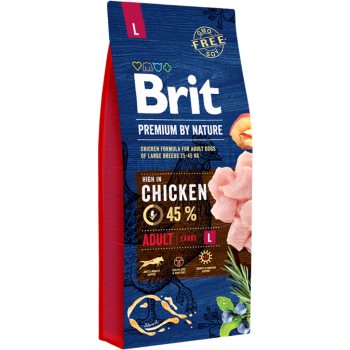 Brit Premium By Nature Tavuklu Büyük Irk Yetişkin Köpek Maması 15 Kg - 1