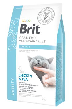 Brit Veterinary Diets Grain Free Obesity Kilo Kontrolü İçin Tahılsız Kedi Maması 2 Kg - 1