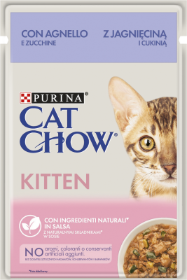 Cat Chow Kitten Kuzu Etli Pouch Kedi Maması 85 Gr - 1