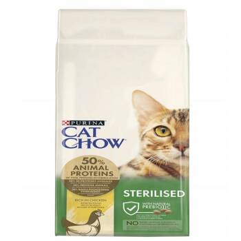 Cat Chow Sterilised Tavuk ve Hindi Etli Kısırlaştırılmış Kedi Maması 15 Kg - 1