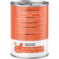 Chef's Choice Tahılsız Hipoalerjenik Somonlu ve Balkabaklı Kedi Konservesi Pate 400 Gr - 3