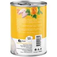 Chef's Choice Tahılsız Hipoalerjenik Tavuk Etli Balkabaklı Bezelyeli ve Havuçlu Kedi Konservesi Pate 400 Gr - 3