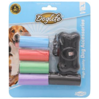 DogLife Köpek Dışkı Poşet Aparatı ve Yedek Poşeti 6 Lı Paket - 1