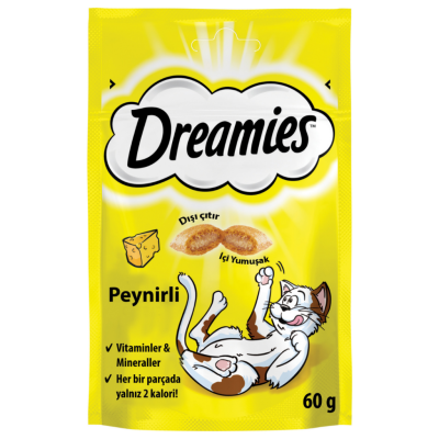 Dreamies İçi Dolgulu Peynirli Kıtır Kedi Ödül Maması 60 Gr - 1