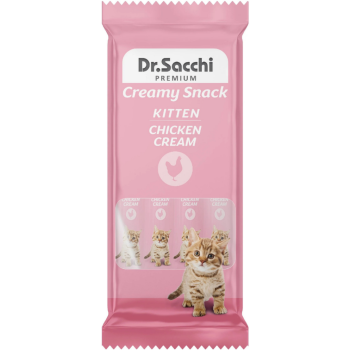 Dr.Sacchi Creamy Kitten Tavuklu Krema Yavru Kedi Ödülü 4x14 Gr - 1
