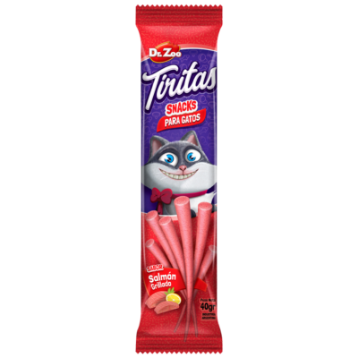 Dr.Zoo Tiritas Cat Snack Izgara Somonlu Kedi Ödülü 40 Gr - 1