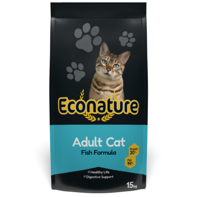 Econature Balıklı Yetişkin Kedi Maması 15 Kg - 1