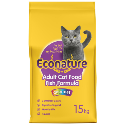 Econature Gourmet Balıklı Yetişkin Kedi Maması 15 Kg - 1