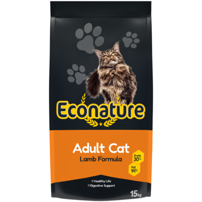 Econature Kuzu Etli Yetişkin Kedi Maması 15 Kg - 1