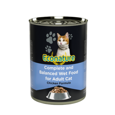 Econature Tavuk Etli Yetişkin Kedi Konserve Maması 400 Gr - 1