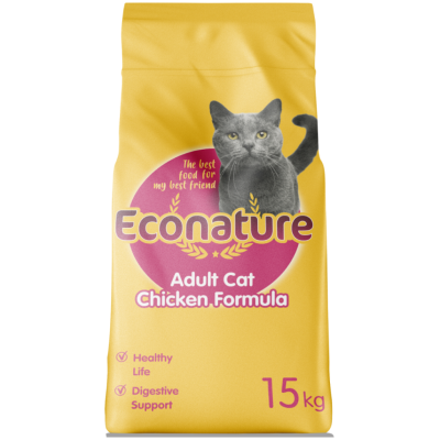 Econature Tavuk Etli Yetişkin Kedi Maması 15 Kg - 1