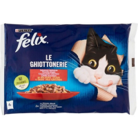 Felix Multipack Sığır Etli ve Tavuklu Yetişkin Kedi Yaş Maması 4x85 Gr - Felix