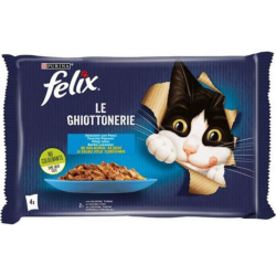 Felix Multipack Somonlu ve Ton Balıklı Kedi Yaş Maması 4 x 85 Gr - Felix