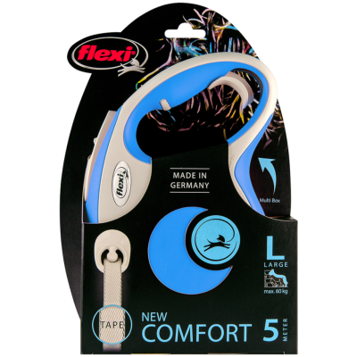 Flexi New Comfort Otomatik Şerit Gezdirme Kayışı 5 Metre Large Mavi - 2