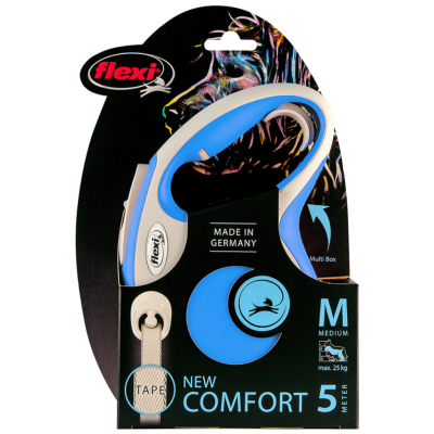 Flexi New Comfort Otomatik Şerit Gezdirme Kayışı 5 Metre Medium Mavi - 2