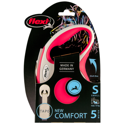 Flexi New Comfort Otomatik Şerit Gezdirme Kayışı 5 Metre Small Kırmızı - 2