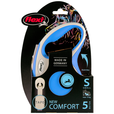 Flexi New Comfort Otomatik Şerit Gezdirme Kayışı 5 Metre Small Mavi - 2