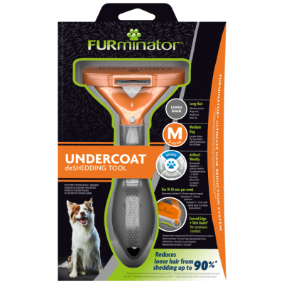 Furminator Long Hair Uzun Tüylü Orta Irk Köpekler İçin Köpek Tarağı Medium - 1